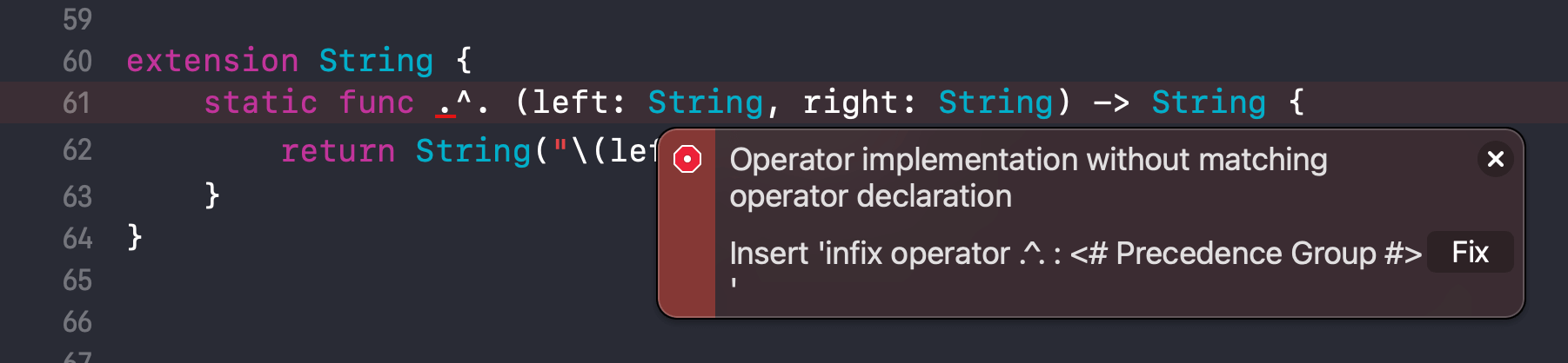 Overloading Binary Operator