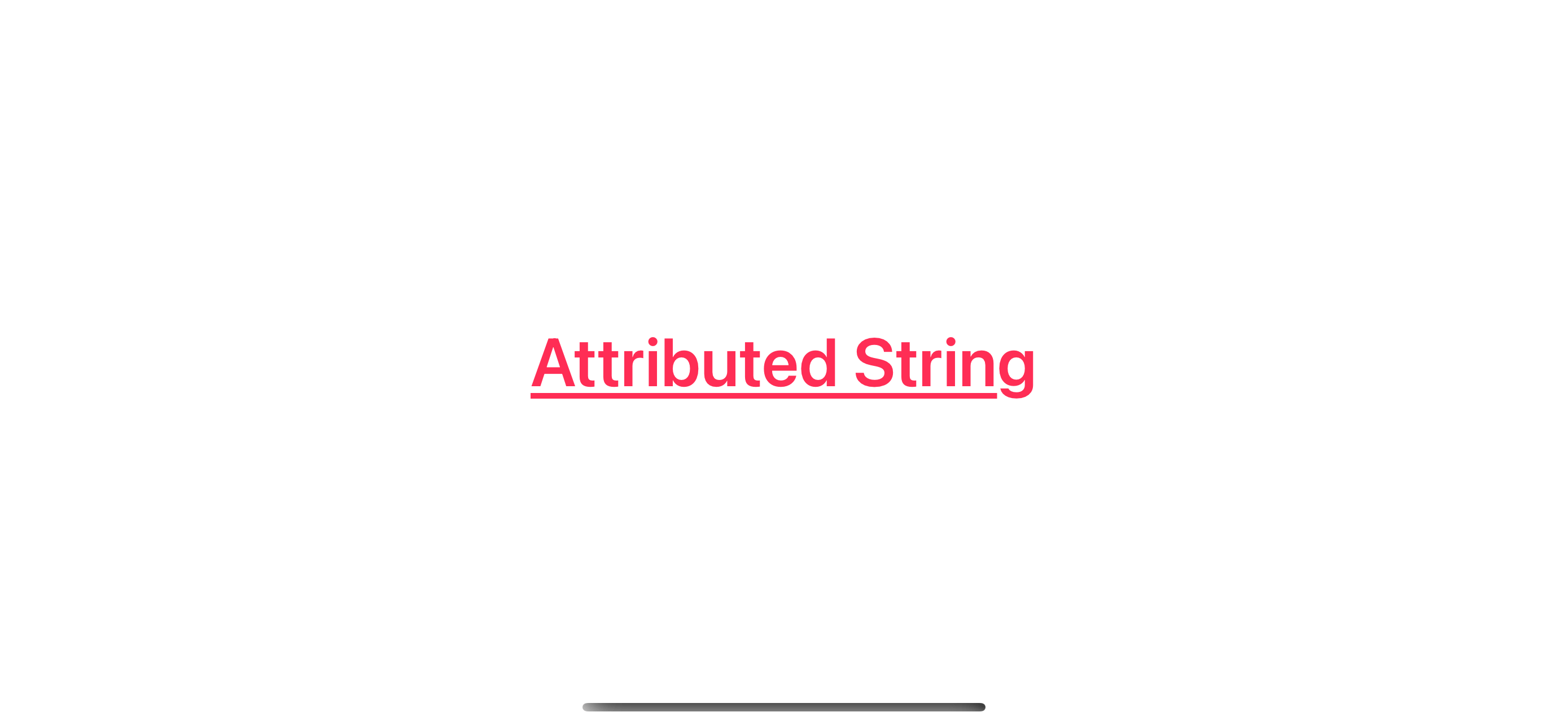 Use NSAttributedString in SwiftUI app.
