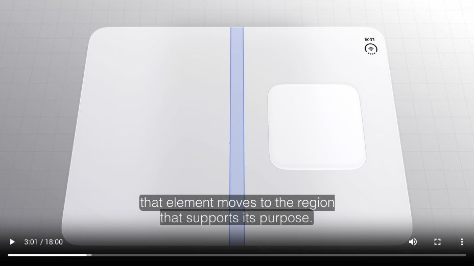 An interface element displaced to the right of the hinge region.