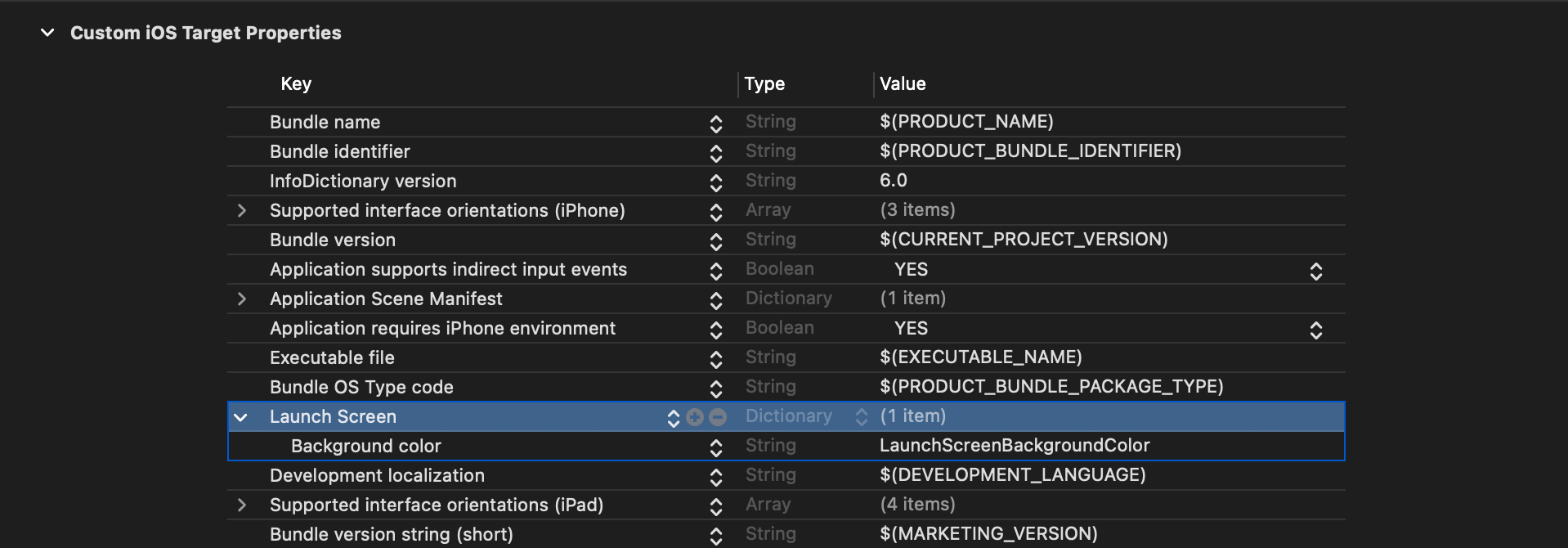 Put color name as UIColorName value.