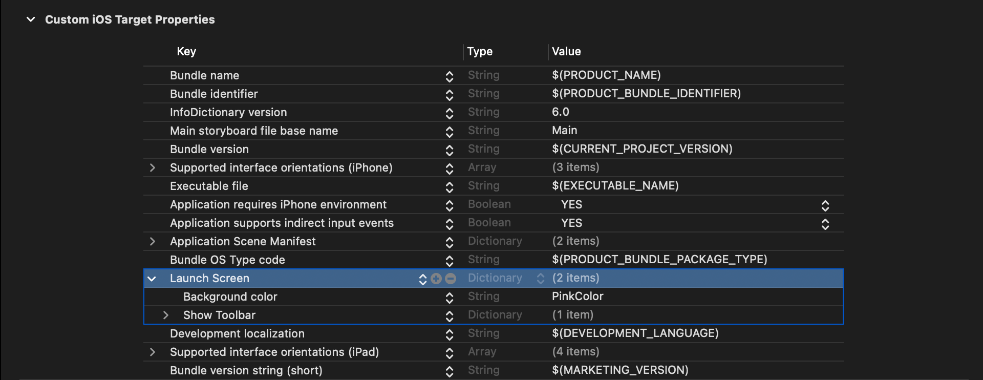 Configure a launch screen via UILaunchScreen key.