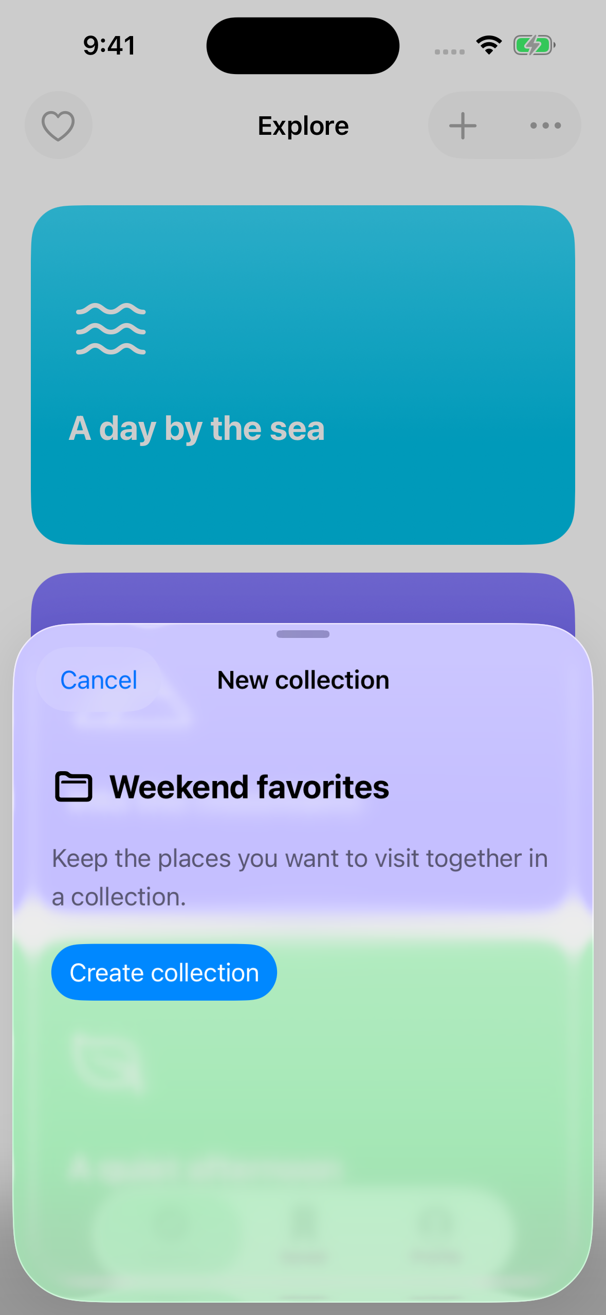 The same medium-height sheet with inset edges on iOS 26.3.