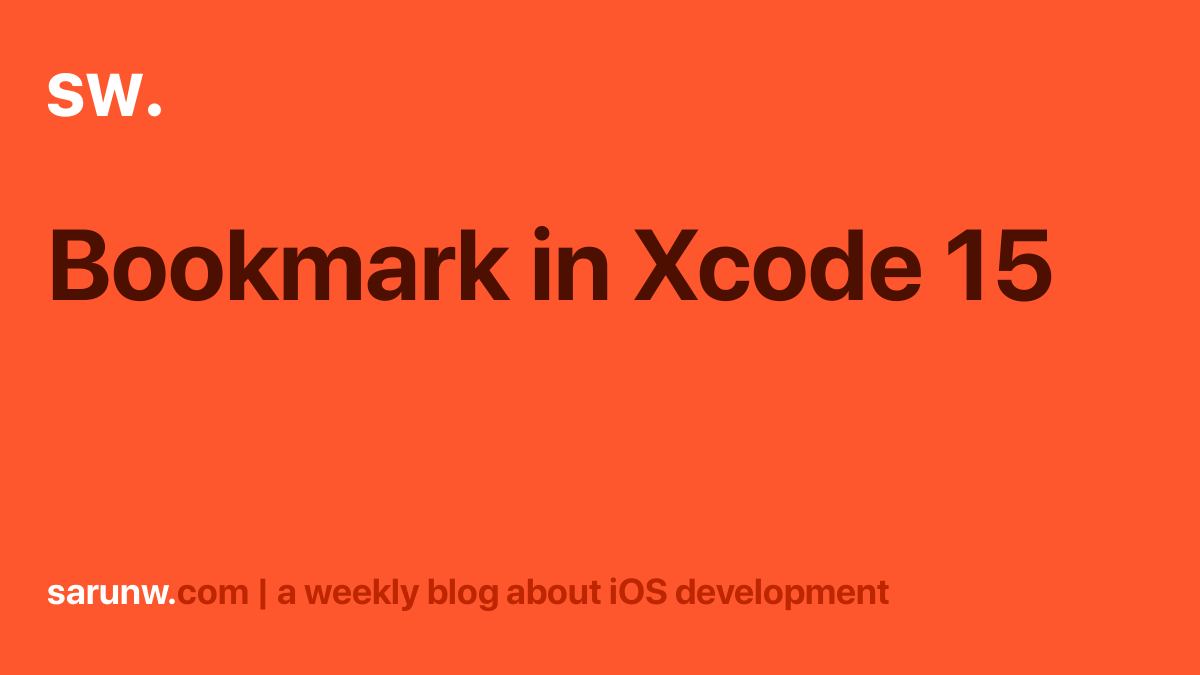 bookmark-in-xcode-15-sarunw