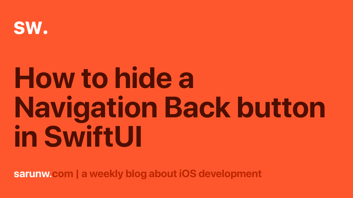 ios - Swift - How to hide back button in navigation item? - Stack