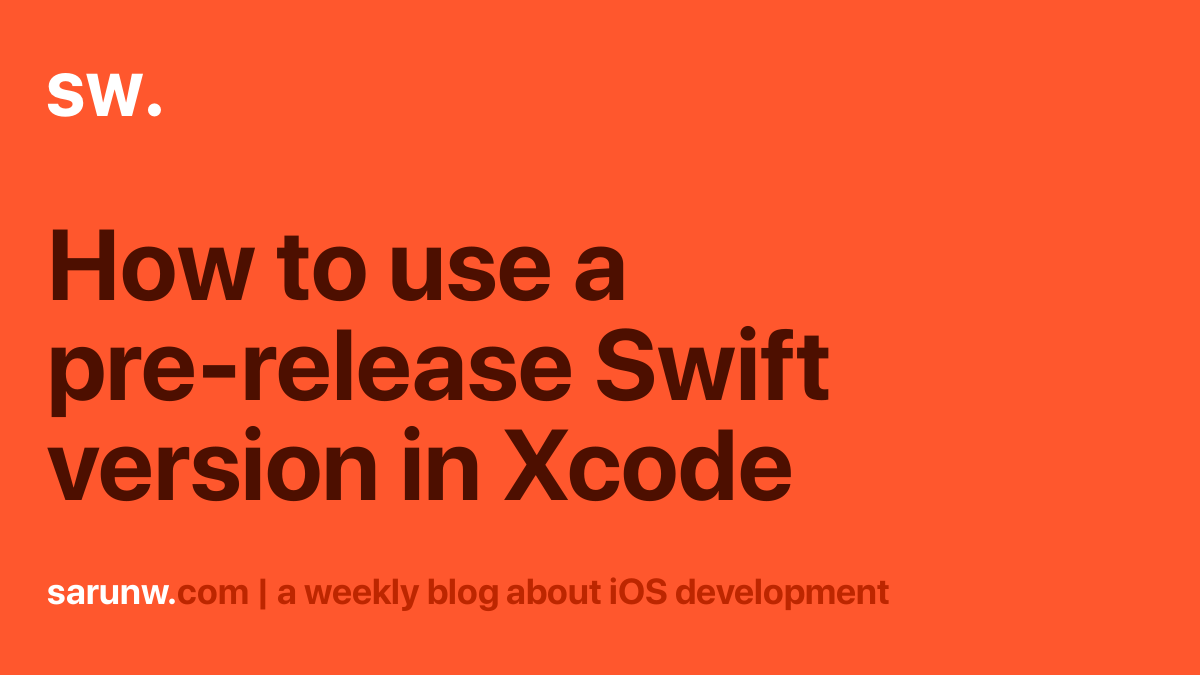 latest version of swift and xcode