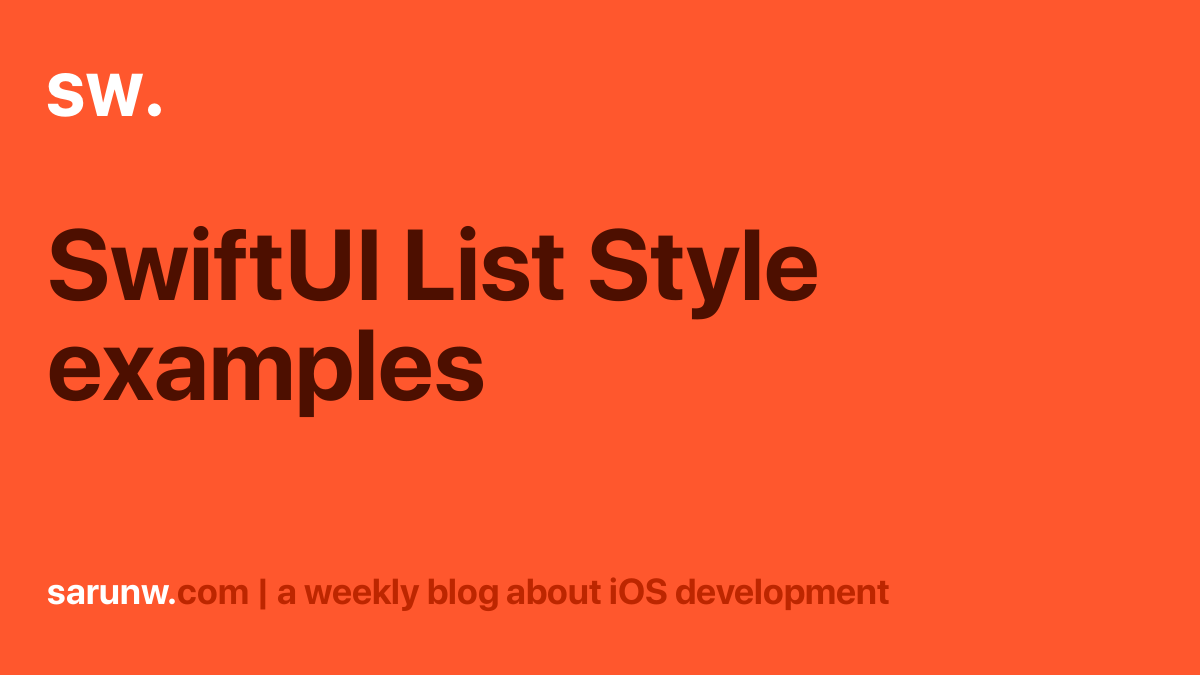 swiftui-list-style-examples-sarunw