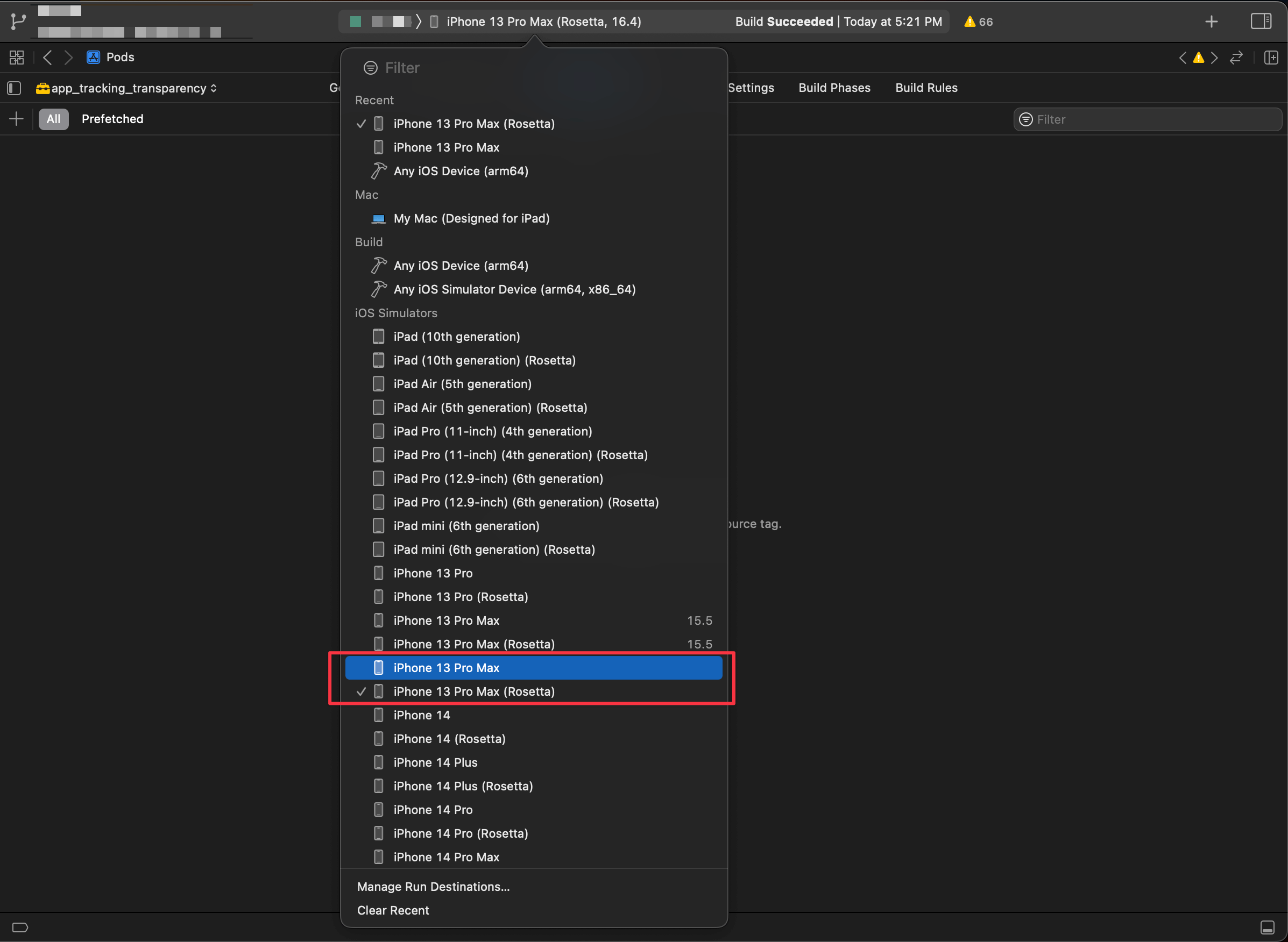 Select Apple Silicon or Rosetta in the destination selection.