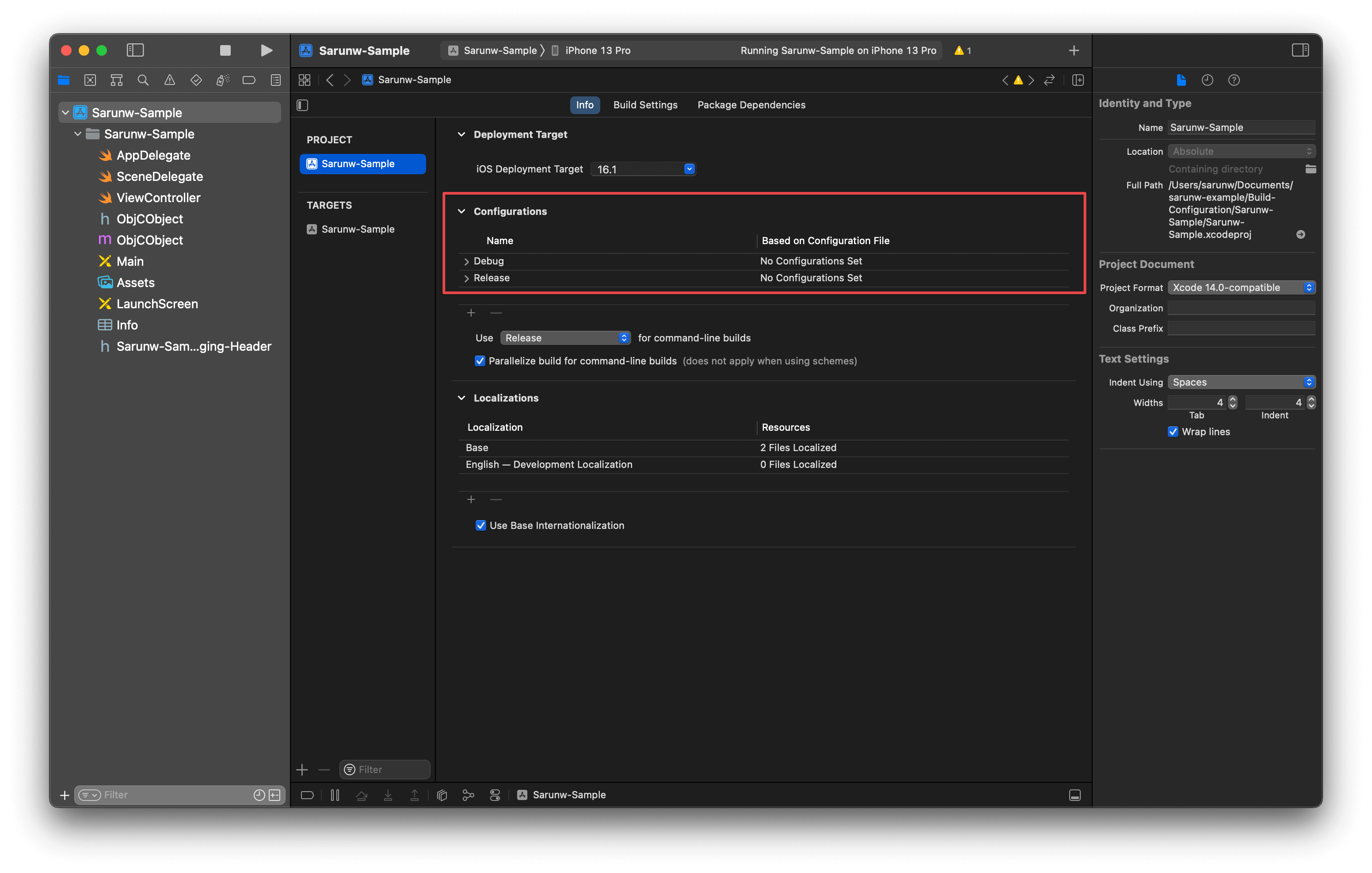 Two build configurations.