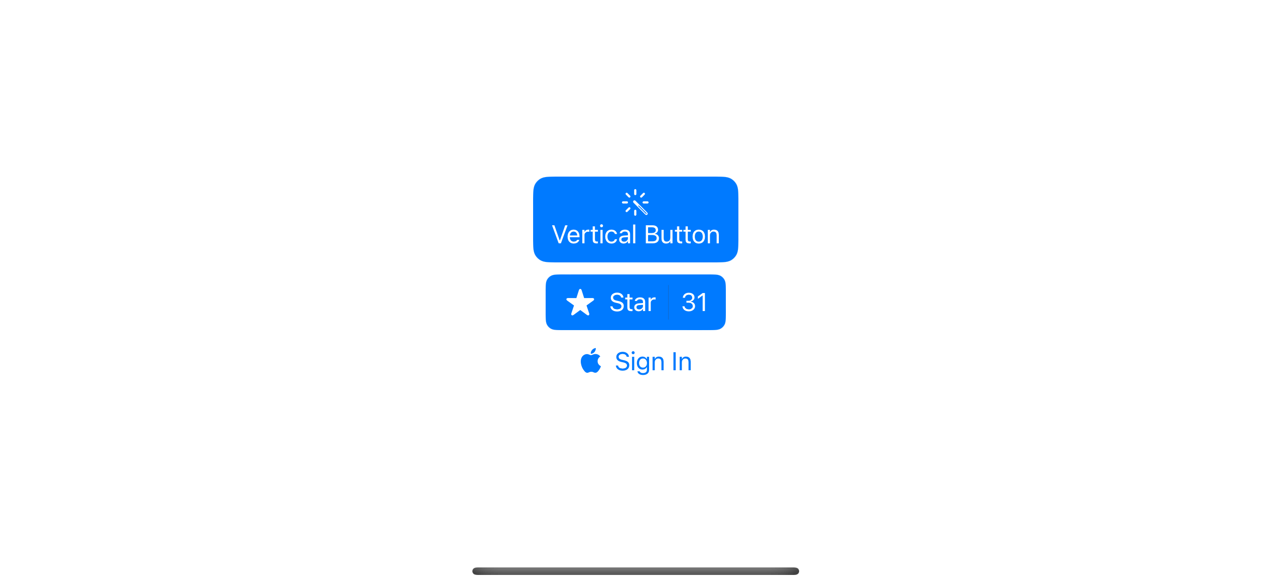 You can use any view as a button's label.