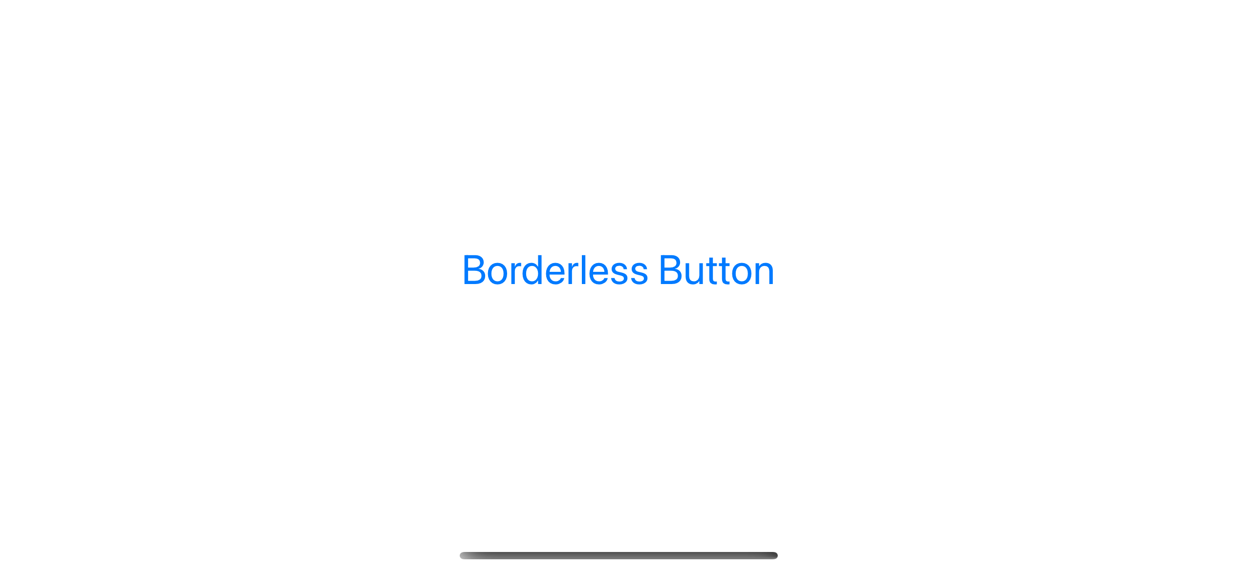 The default button style in iOS.